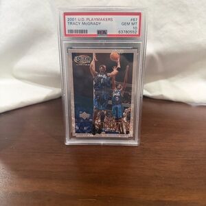 Upper Deck - 2001 U.D. Playmakers Tracy McGrady #67 - Gem MT 10